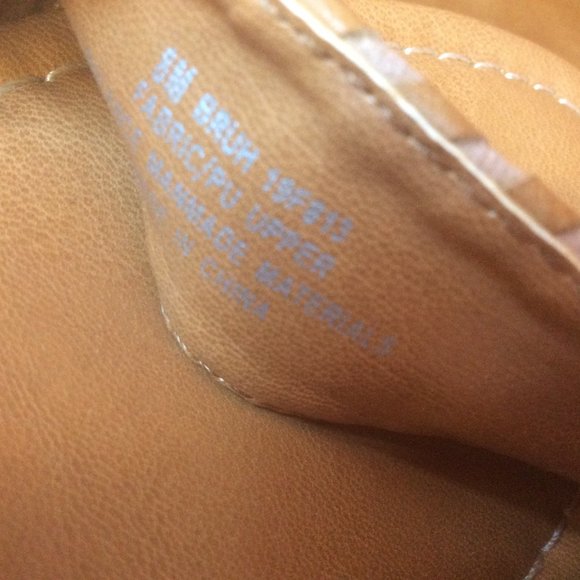 Madeline Girl Bruh in Champagne Heeled Boho Platform Ankle Strap Sandals Size 8 - Picture 6 of 7